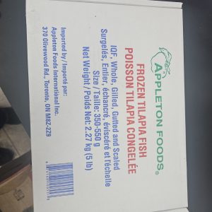 Tilapia Fish 5lbs box